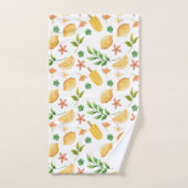 Waterverf citroenen en ijslolly's bad handdoek (Handdoek)