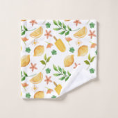 Waterverf citroenen en ijslolly's bad handdoek (Wasdoekje)