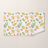 Waterverf citroenen en ijslolly's bad handdoek (Handdoek)