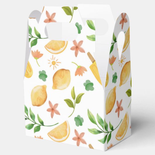 Waterverf citroenen en ijslolly's bedankdoosjes (Geopend)