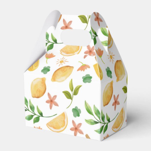 Waterverf citroenen en ijslolly's bedankdoosjes (Voorkant Zijde)