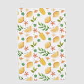 Waterverf citroenen en ijslolly's golfhanddoek (Voorkant)