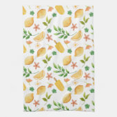 Waterverf citroenen en ijslolly's theedoek (Verticaal)