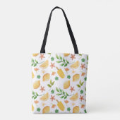 Waterverf citroenen en ijslolly's tote bag (Achterkant)