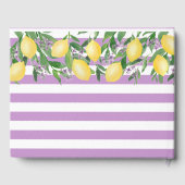 Waterverf citroenen en lavendel bruiloft gastenboek (Achterkant)