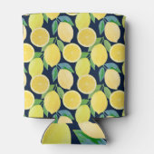 Waterverf citroenen: frisse patroonillustratie blikjeskoeler (Achterkant)