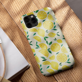 Waterverf citroenen - geel en groen Case-Mate iPhone case