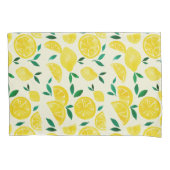 Waterverf citroenen - geel en groen kussensloop (Voorkant)