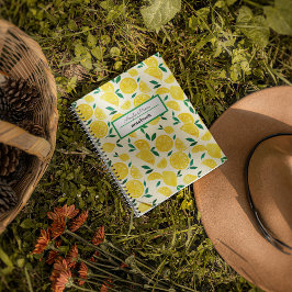 Waterverf citroenen - geel en groen notitieboek