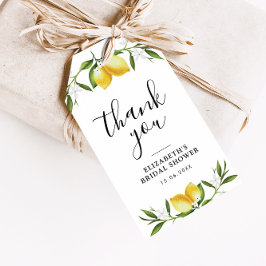 waterverf citroenen groen vrijgezellenfeest cadeaulabel