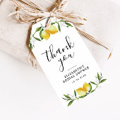 waterverf citroenen groen vrijgezellenfeest cadeaulabel