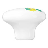 Waterverf citroenen keramische knop (Zijkant)