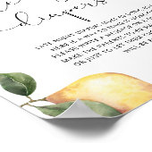 Waterverf citroenen Late Night Diapers Poster (Hoek)