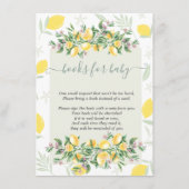 Waterverf citroenen Lijst Informatiekaartje (Voorkant)