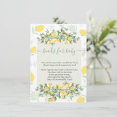 Waterverf citroenen Lijst Informatiekaartje (Staand voorkant)