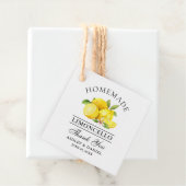 Waterverf Citroenen Limoncello Bedankt Kraft Label (In situ)