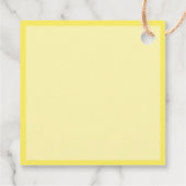 Waterverf Citroenen Limoncello Bedankt vierkant ge Bedankjes Labels (Achterkant)