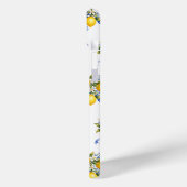 Waterverf citroenen met blauwe bloemen en monogram Case-Mate iPhone case (Achterkant / Links)