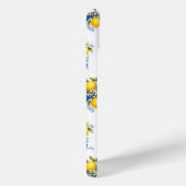 Waterverf citroenen met blauwe bloemen en monogram Case-Mate iPhone case (Achterkant / Rechts)