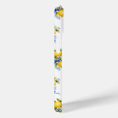 Waterverf Citroenen Met Blauwe Bloemen Monogram Case-Mate iPhone Case (Achterkant / Rechts)