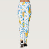 Waterverf citroenen: met de hand getekend. leggings (Achterkant)