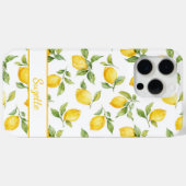 Waterverf Citroenen Monogram Case-Mate iPhone Case (Achterkant (horizontaal))