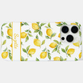 Waterverf Citroenen Monogram Case-Mate iPhone Case (Achterkant (horizontaal))