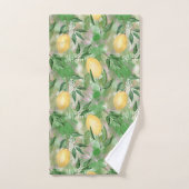 Waterverf citroenen natuur vers geel bad handdoek (Handdoek)