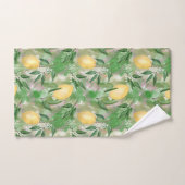 Waterverf citroenen natuur vers geel bad handdoek (Handdoek)