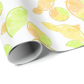 Waterverf citroenen natuur vers geel cadeaupapier (Rol Hoek)