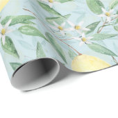 Waterverf citroenen natuur vers geel cadeaupapier (Rol Hoek)