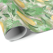 Waterverf citroenen natuur vers geel cadeaupapier (Rol Hoek)