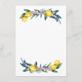 Waterverf citroenen Olijven Informatiekaartje