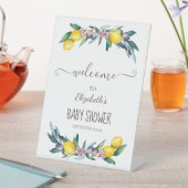 Waterverf citroenen Olijven Reclamebord Met Voetstuk (Insitu)