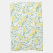 Waterverf Citroenen Patroon Zachte Pastelcitroen Theedoek (Verticaal)