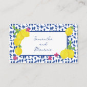 waterverf citroenen plaatskaartje (Achterkant)