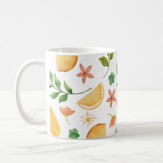 Waterverf Citroenen & Popsicles Koffie Mok – Verni (Links)