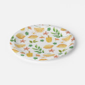 Waterverf Citroenen & Popsicles Papier Borden Papieren Bordje (Gekanteld)