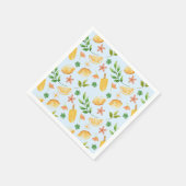Waterverf Citroenen & Popsicles servetten – Helder (Hoek)