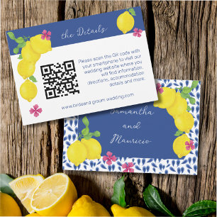 WATERVERF CITROENEN RSVP-KAART