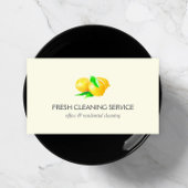 Waterverf citroenen schoonmaak service visitekaartje