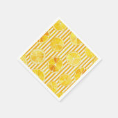 Waterverf Citroenen & Strepen Servet (Hoek)