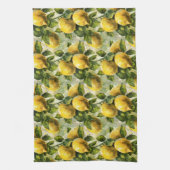 , Waterverf citroenen Theedoek (Verticaal)