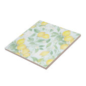 Waterverf Citroenen Zachte Pastelcitroen Tegeltje (Zijkant)
