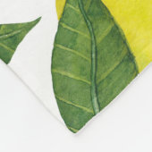 Waterverf citroenen: Zomerfruitpatroon Fleece Deken (Hoek)