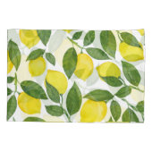 Waterverf citroenen: Zomerfruitpatroon Kussensloop (Achterkant)