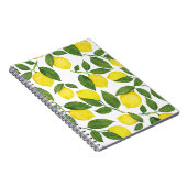 Waterverf citroenen: Zomerfruitpatroon Notitieboek (Rechterzijde)