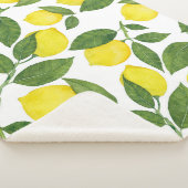 Waterverf citroenen: Zomerfruitpatroon Sherpa Deken (3/4)