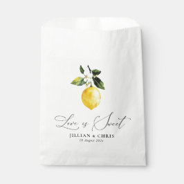 Waterverf citroengroen bedankzakje