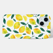 Waterverf citroenmotief Case-Mate iPhone case (Achterkant (horizontaal))